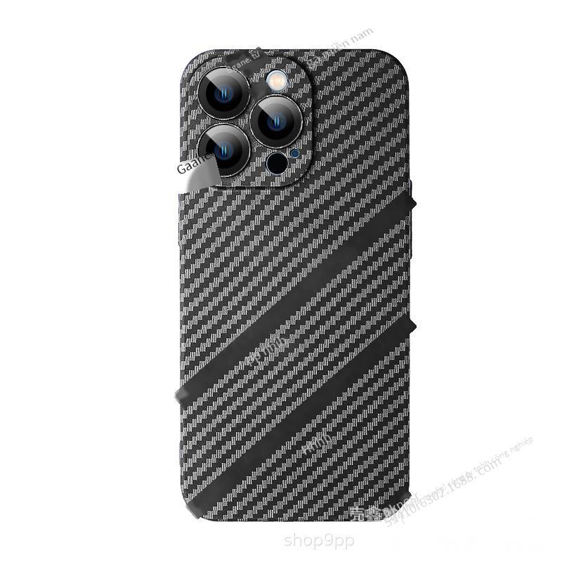 Giao hàng nhanh thích hợp cho ốp lưng điện thoại di động iPhone 14 có màng thấu kính Kevlar sợi carbon PC vỏ cứng Apple 13 vỏ bọc