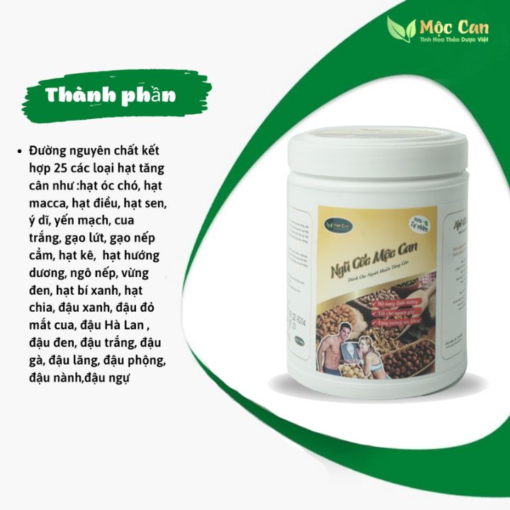 Hình ảnh Ngũ Cốc Tăng Cân Cho Người gầy  Mộc Can - Bột Ngũ Cốc Dinh Dưỡng 500g