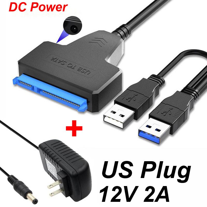 Bộ Chuyển Đổi USB 3.0 TYPE-C 3.1 SANG SATA 6 Gbps 2.0 2.5 Ổ Cứng Gắn Ngoài SSD Ổ Cứng 7 15/22 Pin III Cáp Cho PC Điện Thoại Laptop Nguồn Dc
