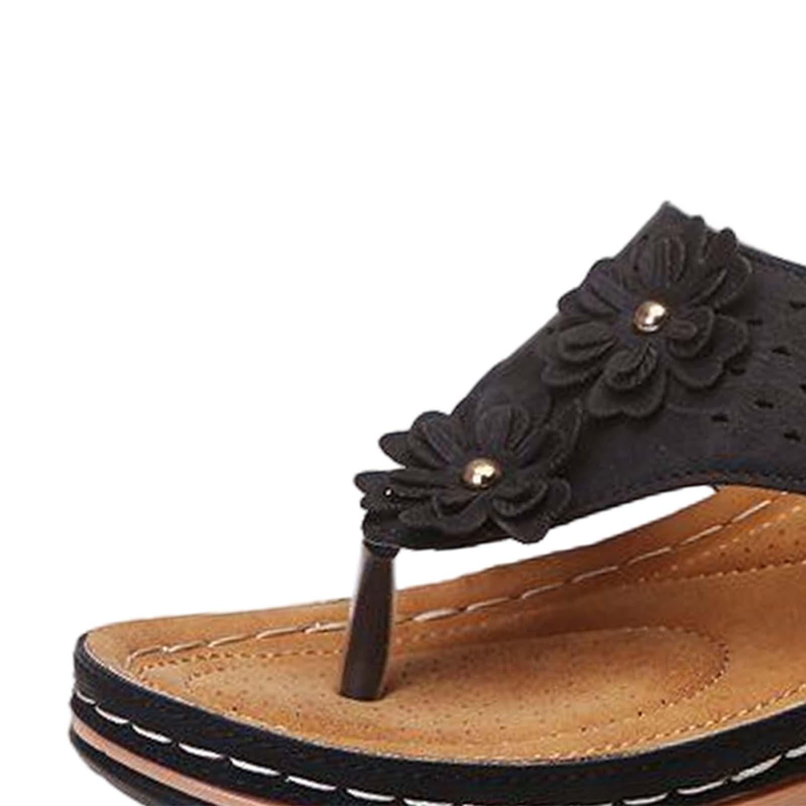 Women Sandals Ladies Anti Slip Casual Soft Flat Slippers Open Toe Flat Shoes