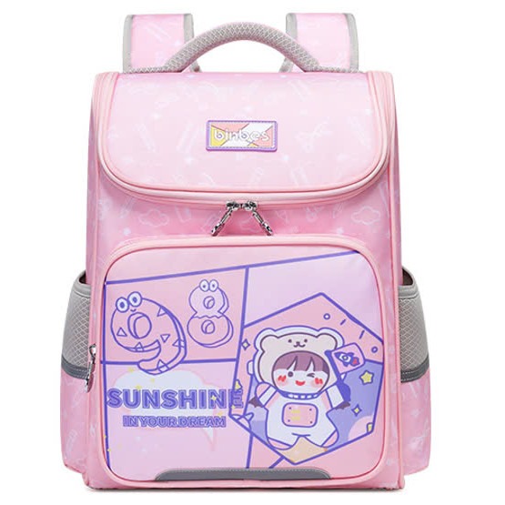SUN EIGHT - 3525 Balo học sinh Cấp 1 siêu nhẹ, chống gù, chống thấm nước KT 38x30x15cm, cặp sách học sinh chính hãng