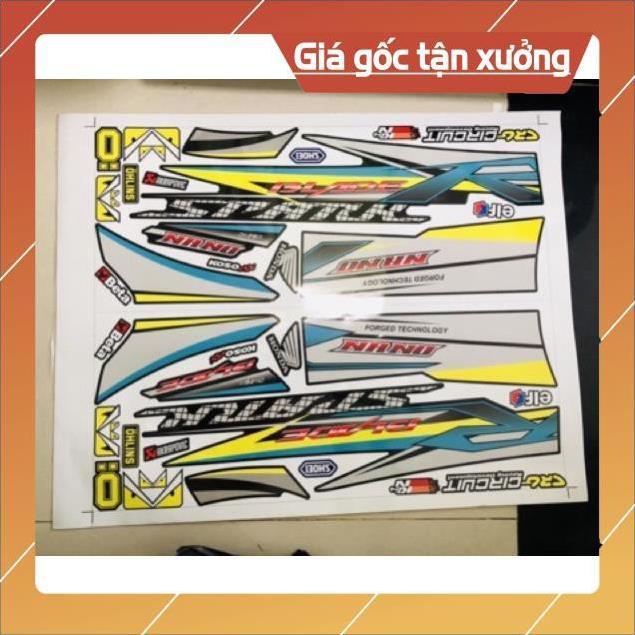 Tem rời wave blade 110 chữ R 3 lớp ko bay màu