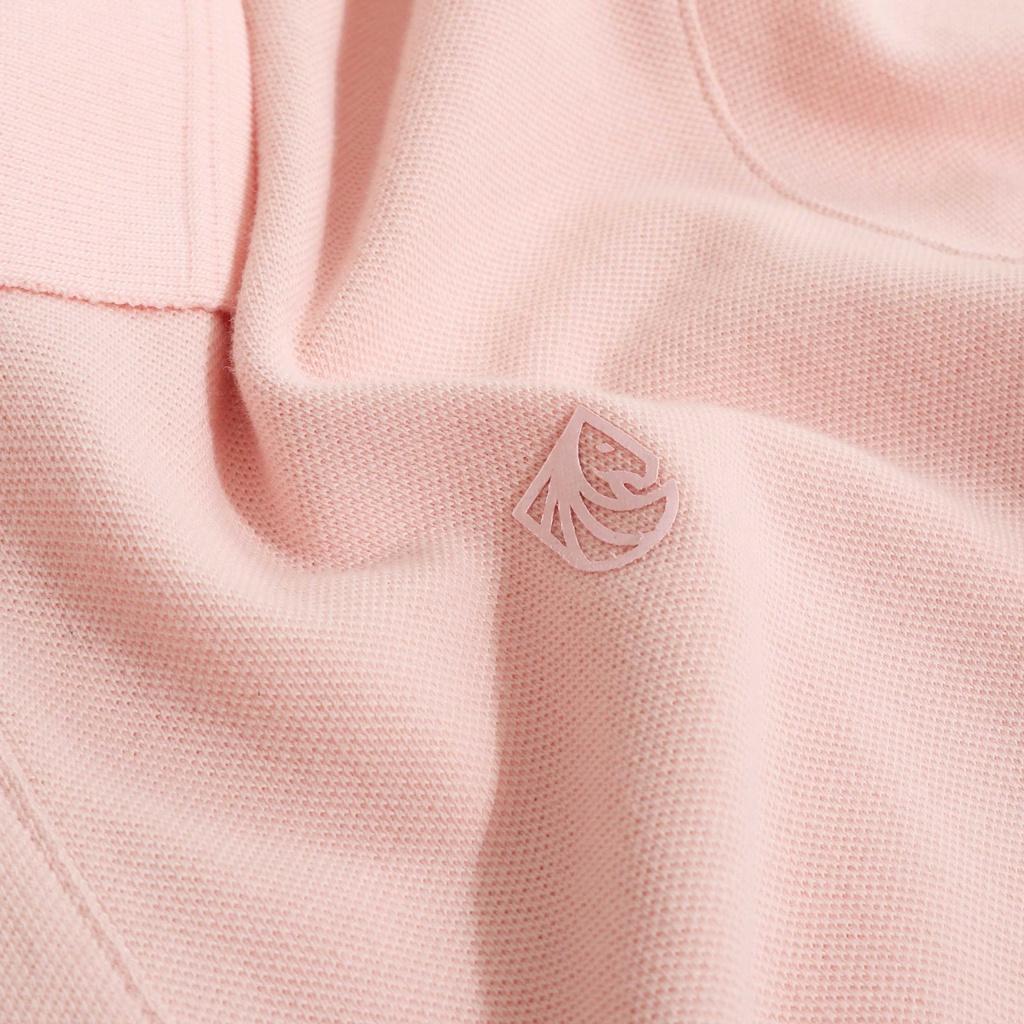 Áo Thun Polo Nam Cổ Bẻ Hồng BY COTTON Light Pink Basic Polo