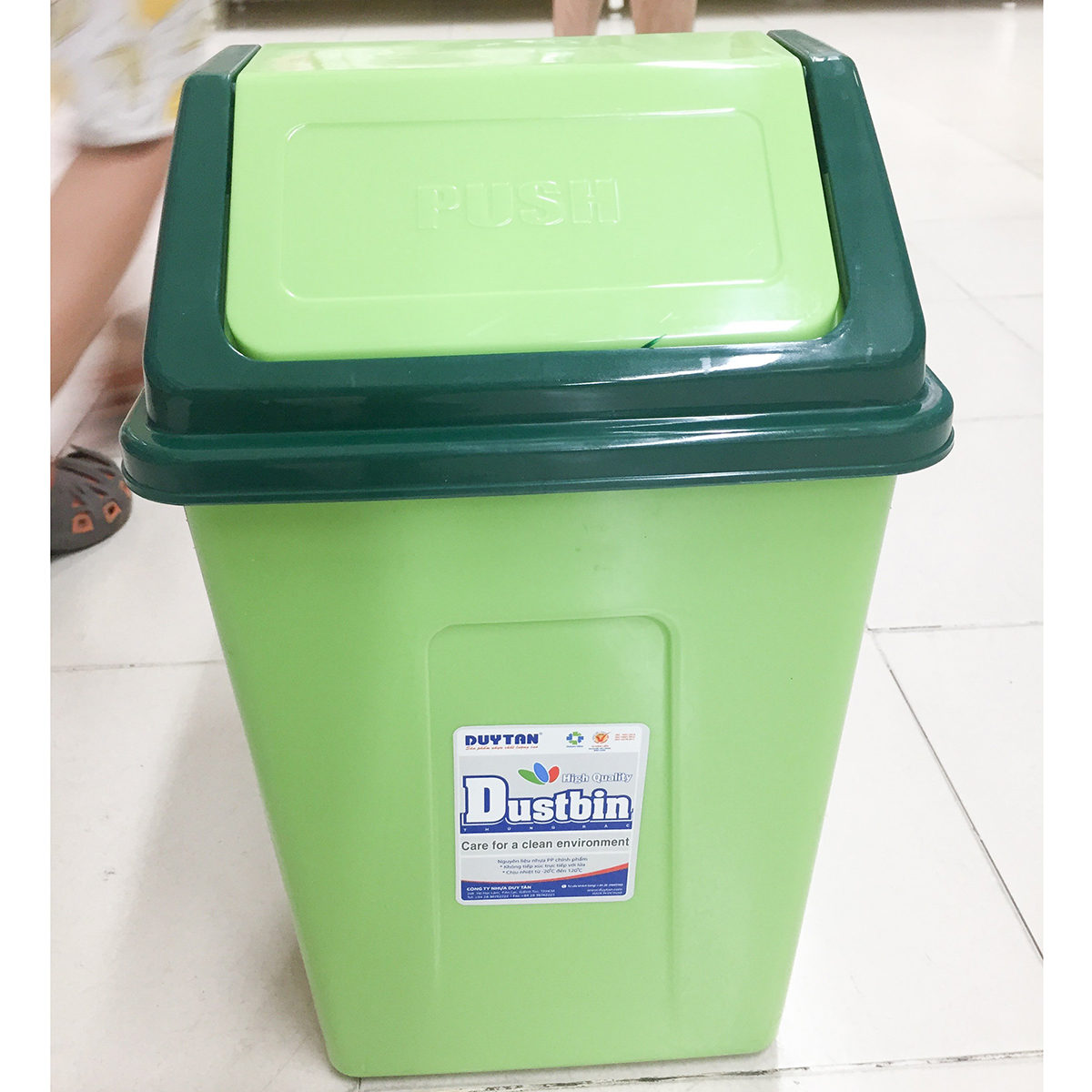 Thùng Rác nắp lật trung Duy Tân No.H127