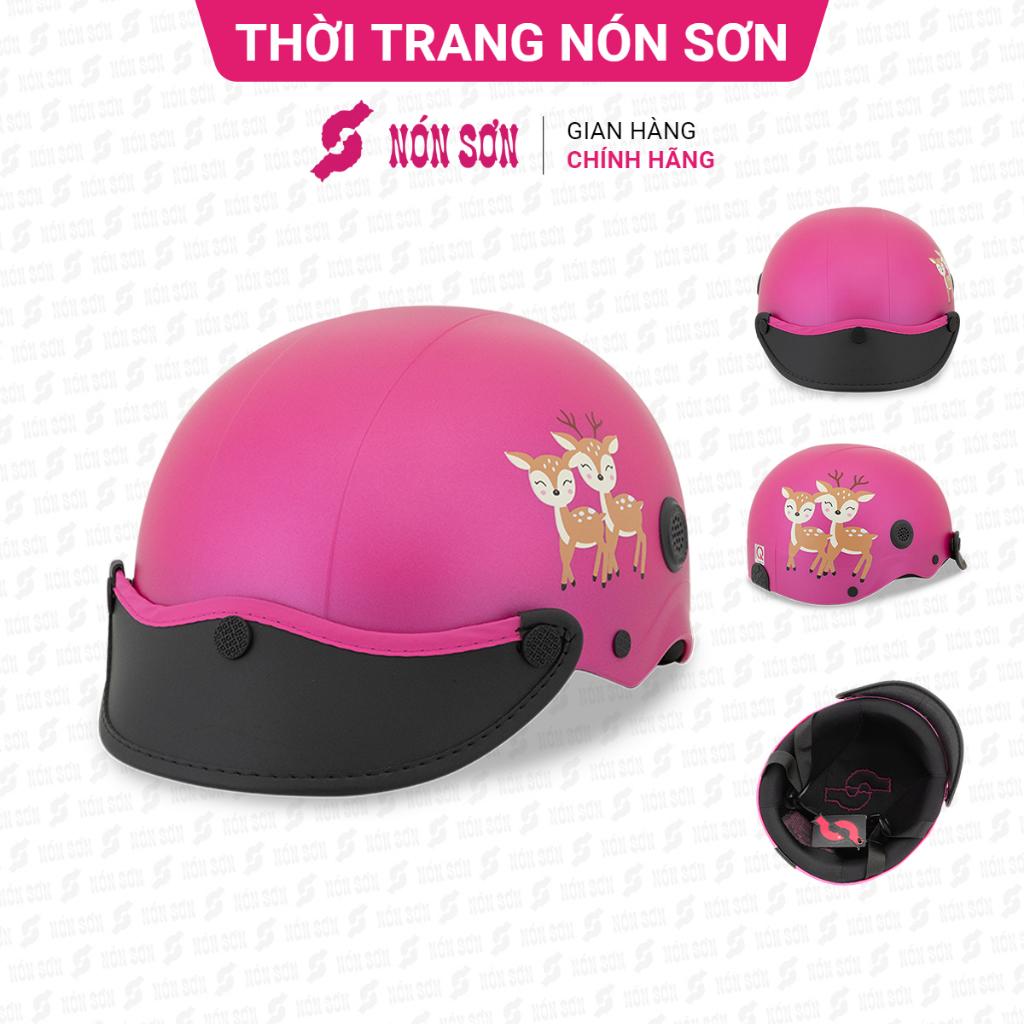 Mũ bảo hiểm nửa đầu trẻ em hoa văn chính hãng NÓN SƠN-DC-353.113
