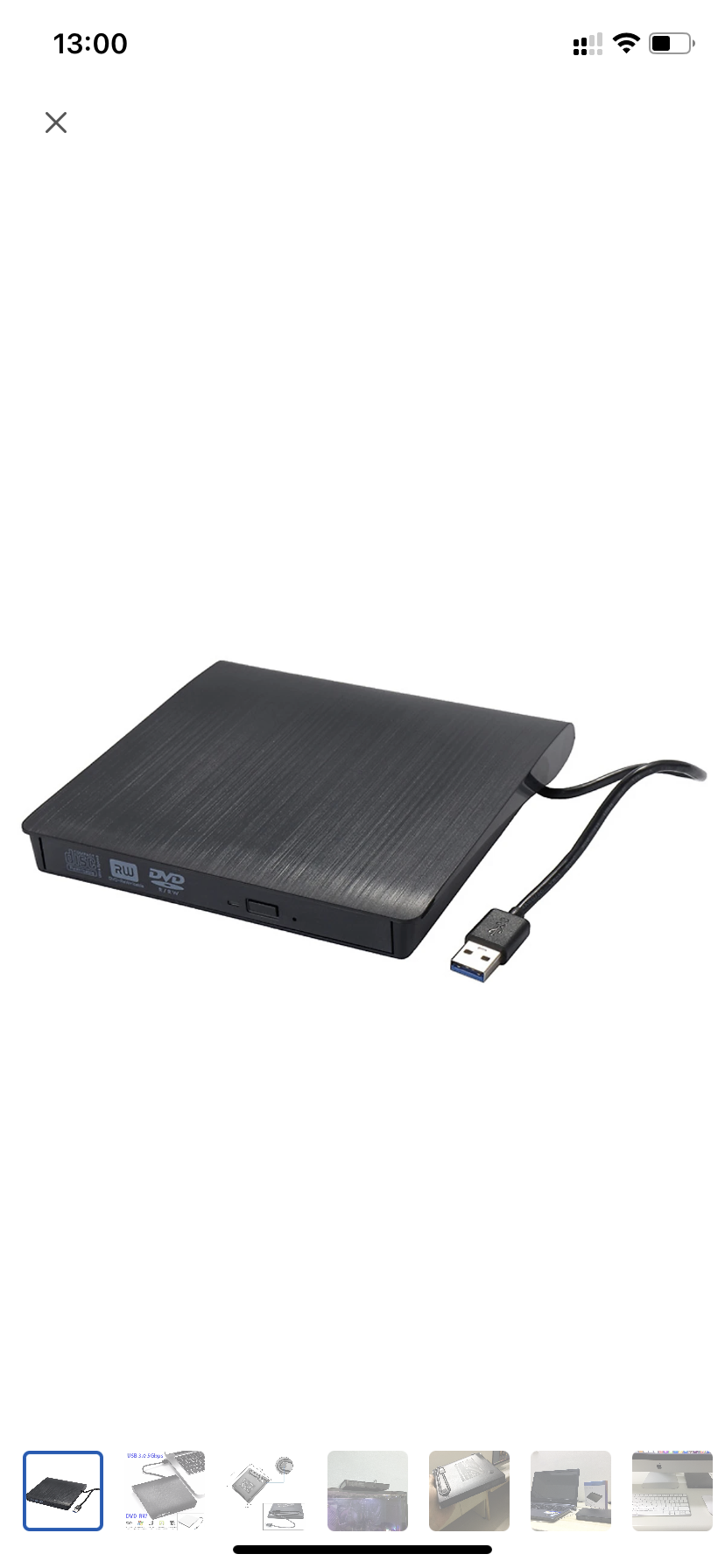 Ổ đĩa dvd rw gắn ngoài qua cổng usb 3.0 dùng cho laptop, desktop, máy tính bàn hỗ trợ đọc ghi đĩa dvd, cd tốc độ cao không kén đĩa.