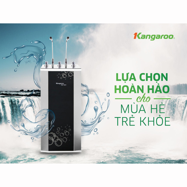 Máy lọc nước nóng lạnh Kangaroo Hydrogen 2 Vòi KG100HK - Hàng chính hãng