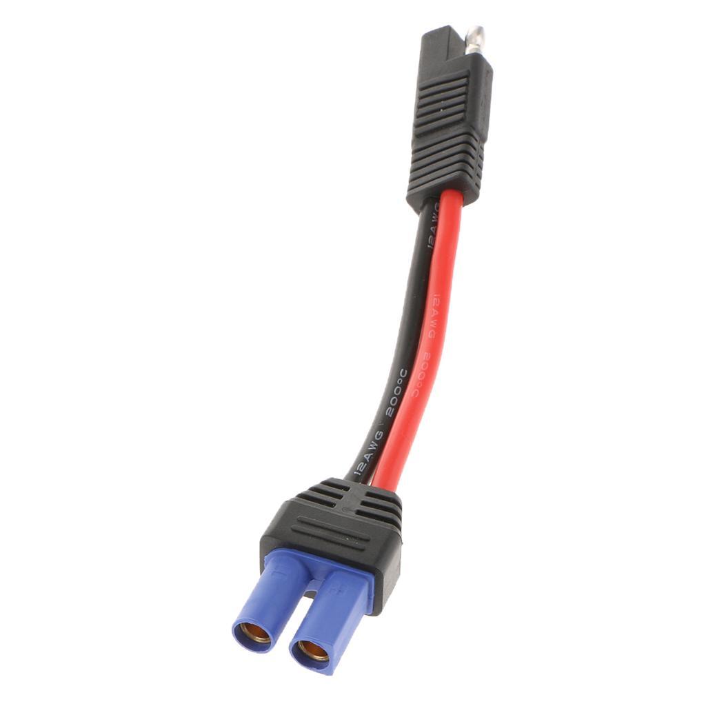 12V SAE to Female Power Adapters Cables For Car Motorcycle Solar Battery