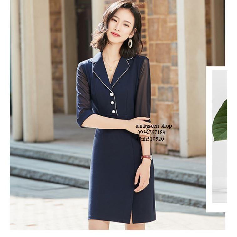 Nh510520-ĐẦM ÔM VEST TAY LỠ
