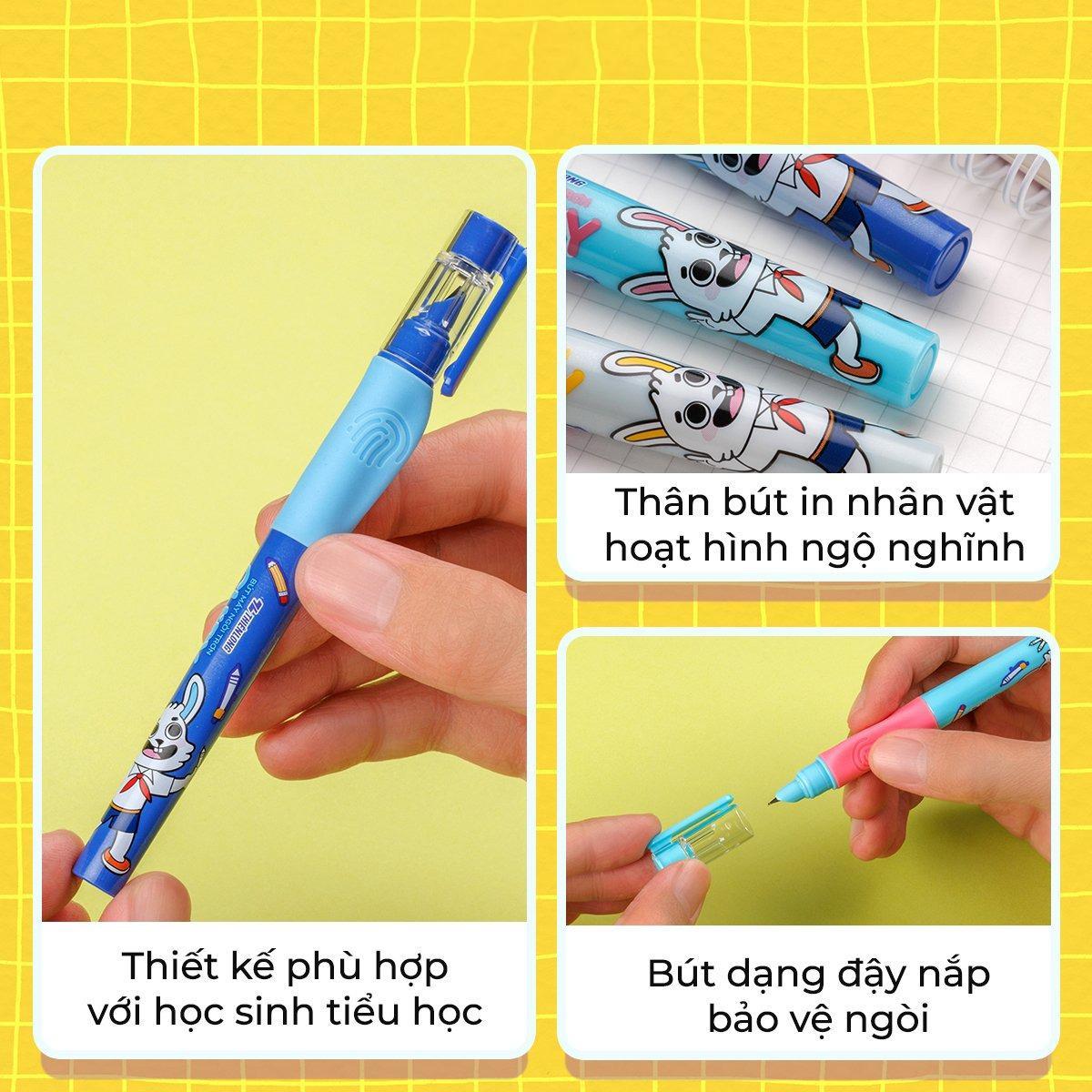 Bút Máy Chipy - Thiên Long FTC-020 - Thân Xanh - Mực Xanh