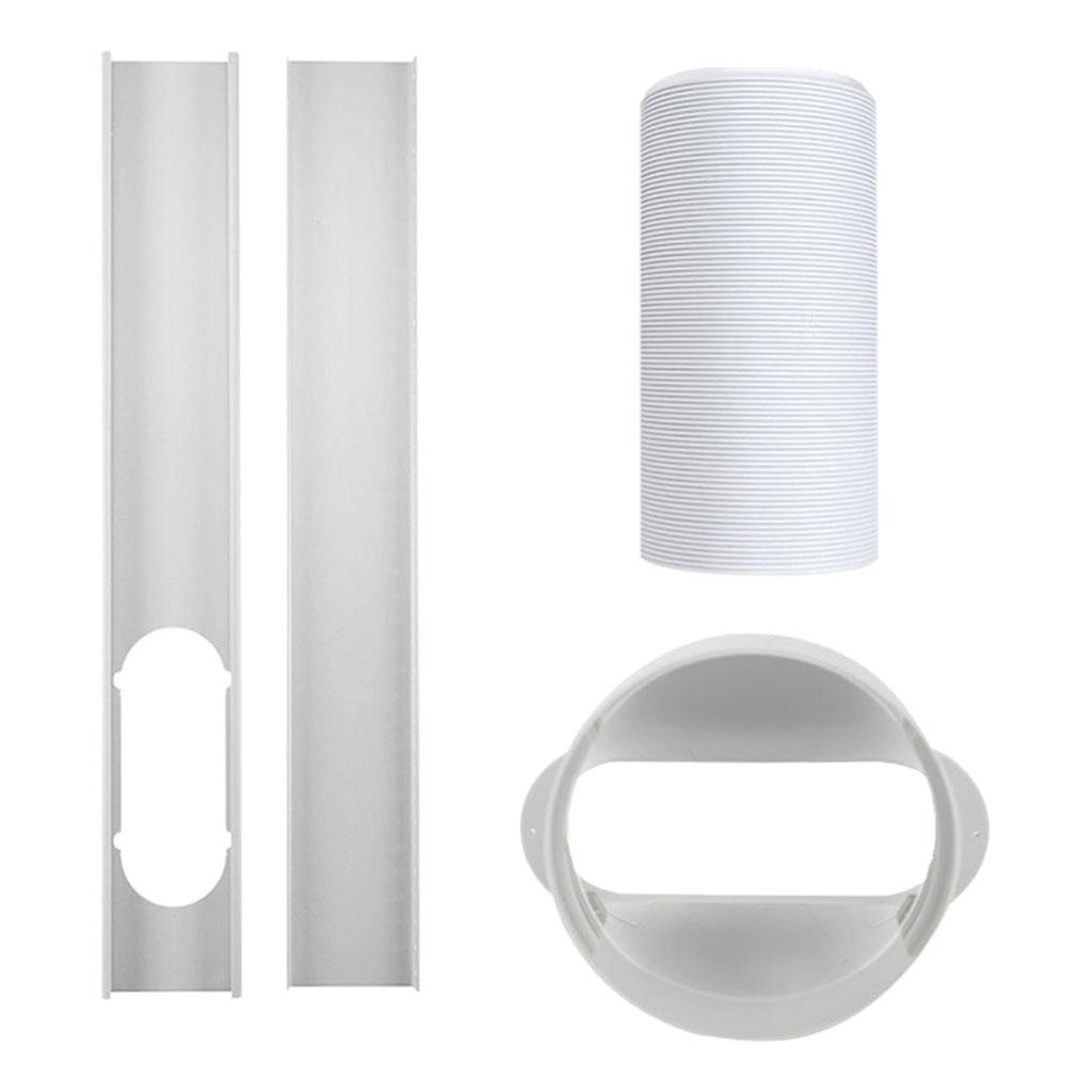 Air Conditioner Window Kit with Exhaust Hose Wind Shield