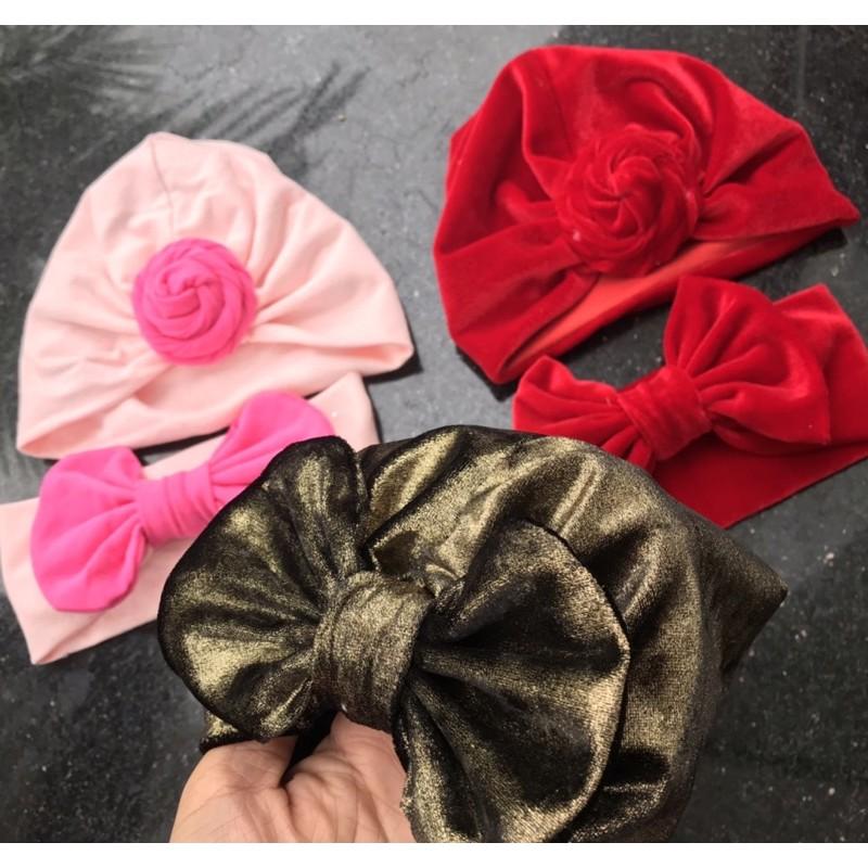 combo 10 mũ turban được chọn màu,