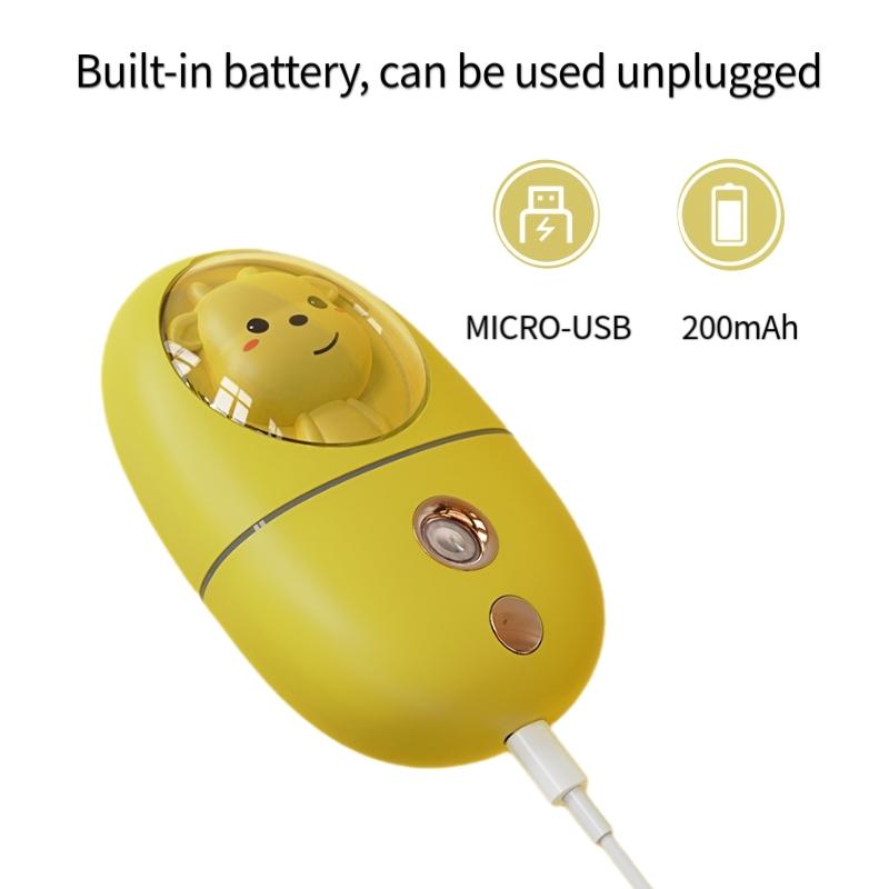 Sương Nano Mặt Xịt USB Máy Phun Sương Tạo Độ Ẩm Mini Di Động Thủy Hóa Sương Lạnh Hoa Văn Mặt Xịt 35ML Làm Đẹp Dụng Cụ Chăm Sóc Da