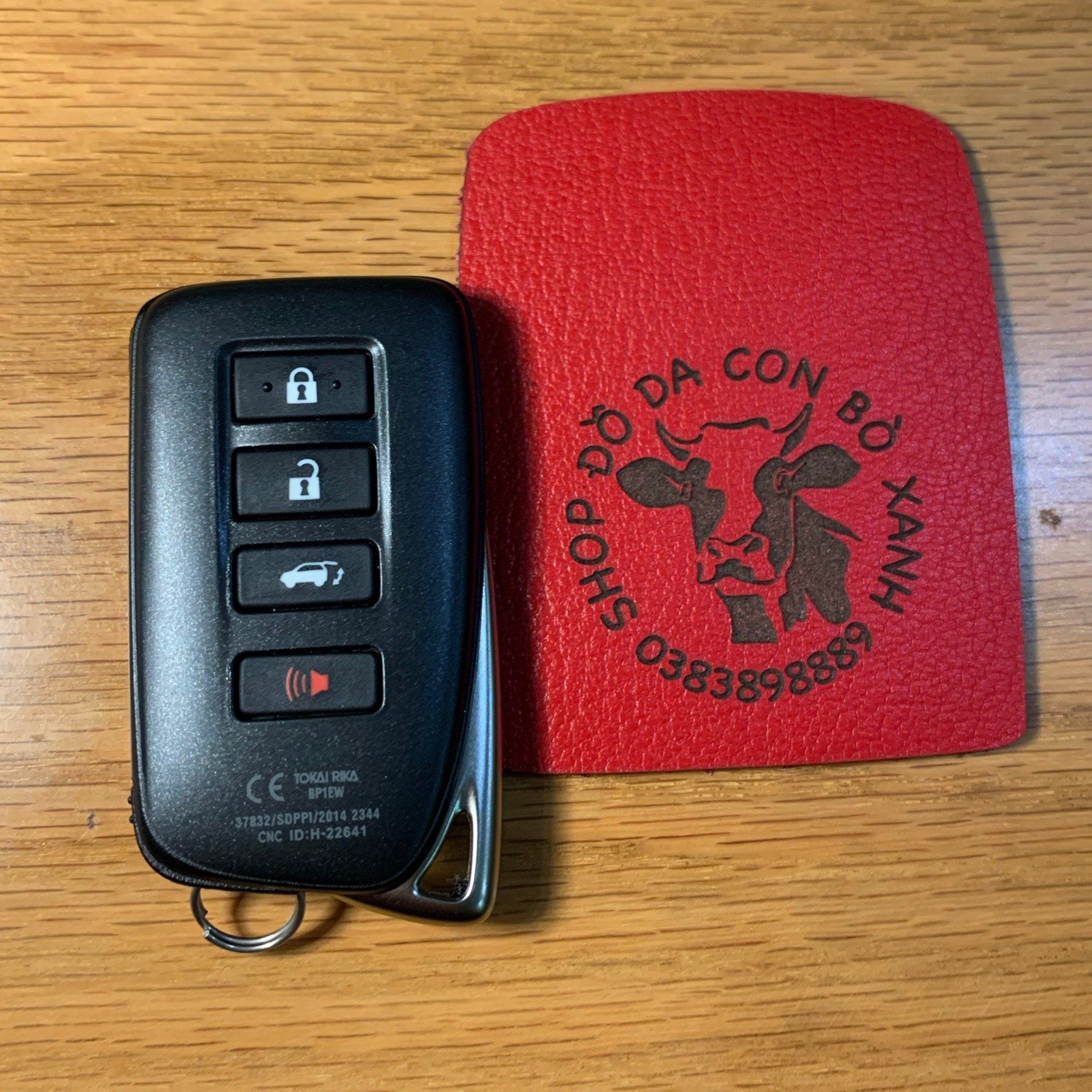 Bao da dành cho Chìa Khoá Ép Phom Lexus handmade da thật - Lexus RX, LX, GX, NX, ES.... 002e
