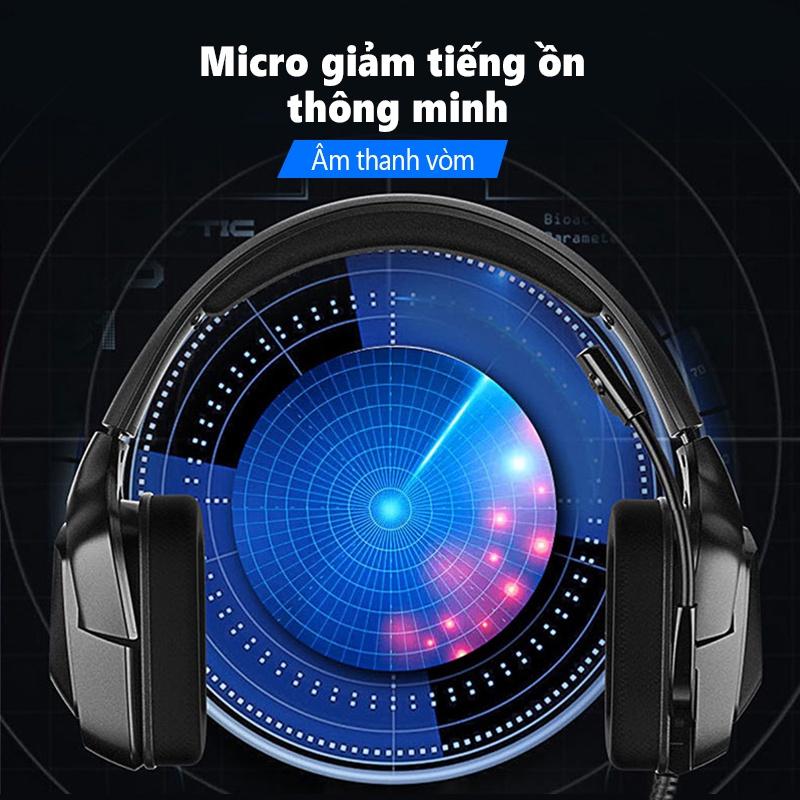 Tai nghe Gaming chơi game chụp tai có dây ONIKUMA K20 tay nghe có mic, RGB, Máy tính, PC, Điện thoại [Hàng chính hãng]