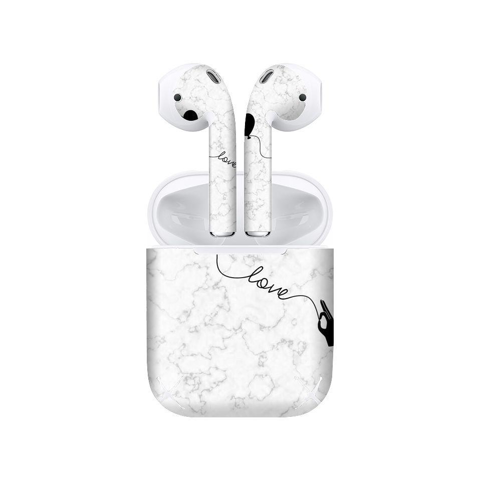 Miếng dán skin chống bẩn cho tai nghe AirPods in hình thiết kế - atk254 (bản không dây 1 và 2)