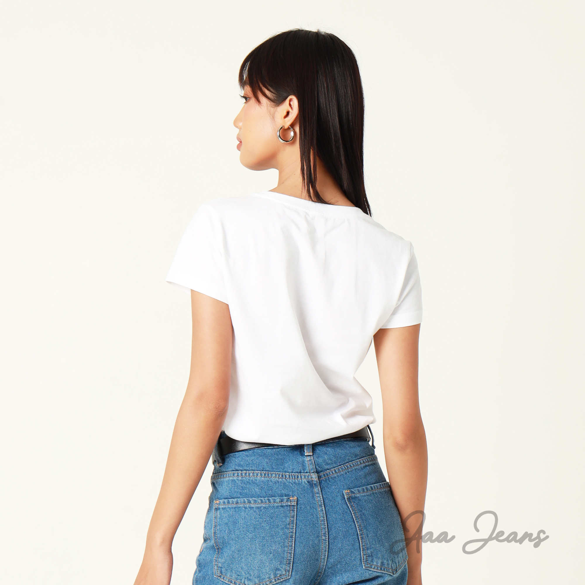 Áo Thun Nữ Cao Cấp Organic Cotton Regular Fit Aaa Jeans