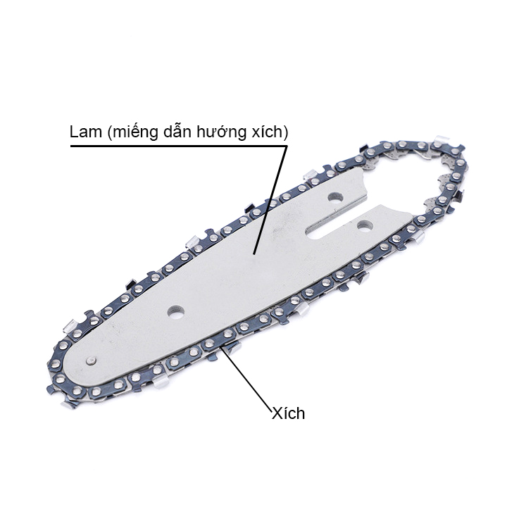 Xích hoặc Lam cho máy cưa xích chạy pin, loại 8 - 10 inch tùy chọn