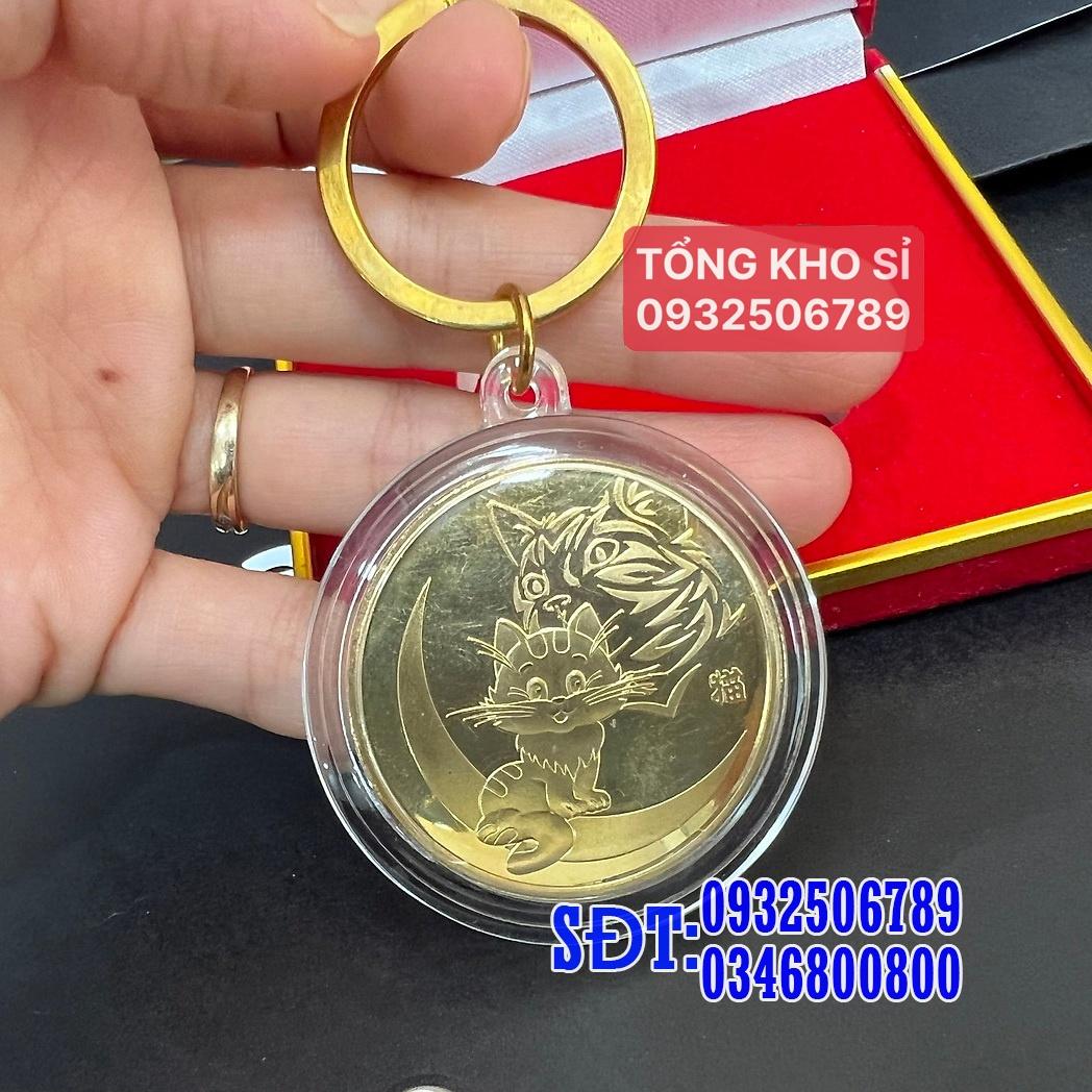 Móc treo chìa khóa hình đồng xu 12 con giáp - AnNhien