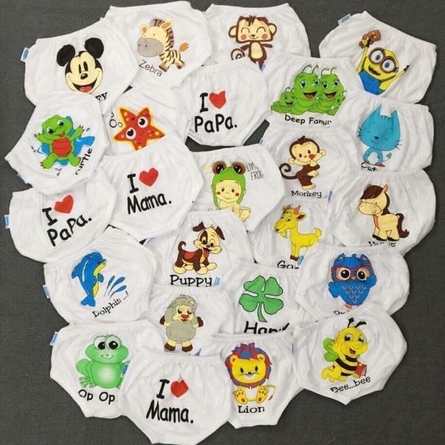 COMBO 10 QUẦN MÔNG THÚ CHO BÉ TRAI ,GÁI HÌNH NGẪU NHIÊN.
