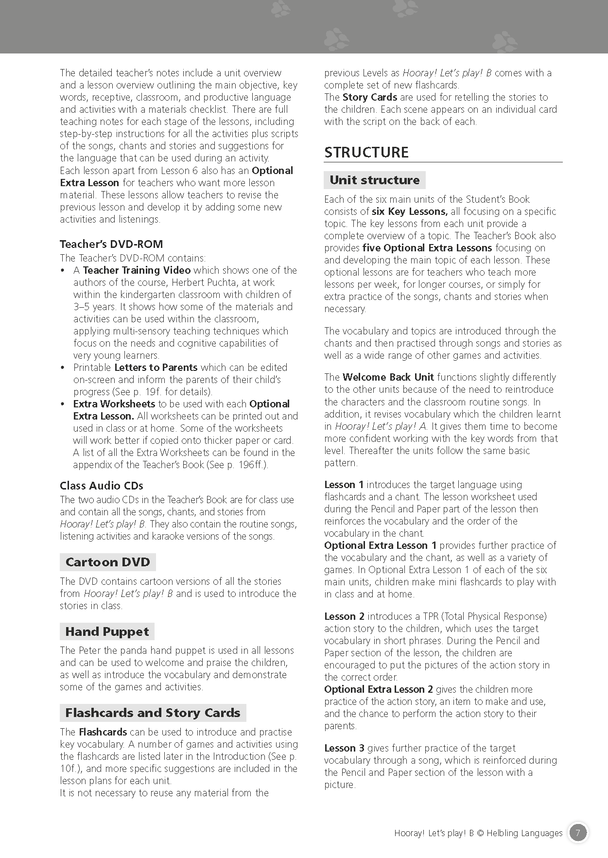 Hooray Let's Play Level B Teacher’s Book (with Audio CDs, DVD-ROM)