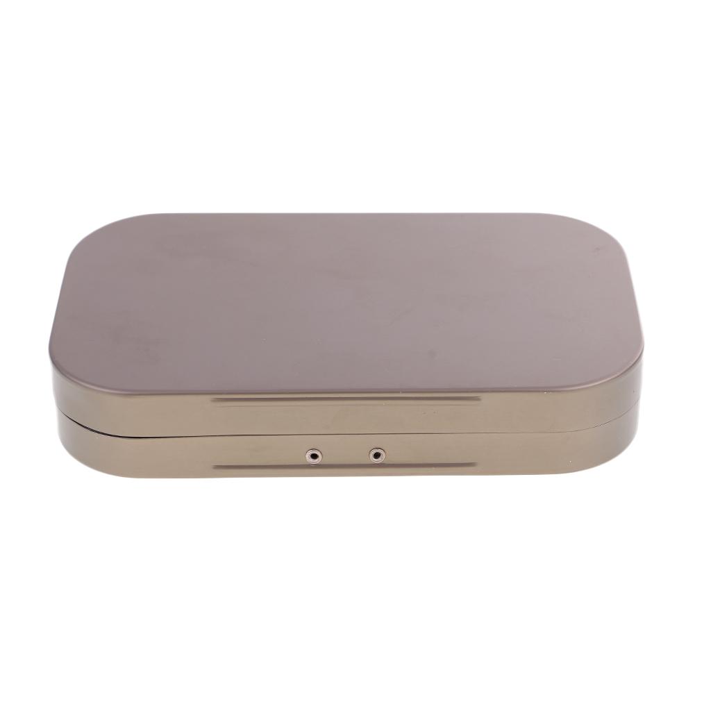 2pcs Waterproof Aluminum Alloy Slit Foam Fly Fishing Boxes Flies Tackle Box 2 Color