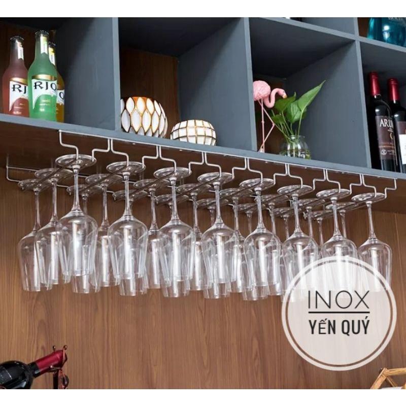 INOX304 GIÁ KỆ TREO LY SÂU 18CM 3/4/5/6/7 HÀNG CHẤT LIỆU BẰNG INOX 304