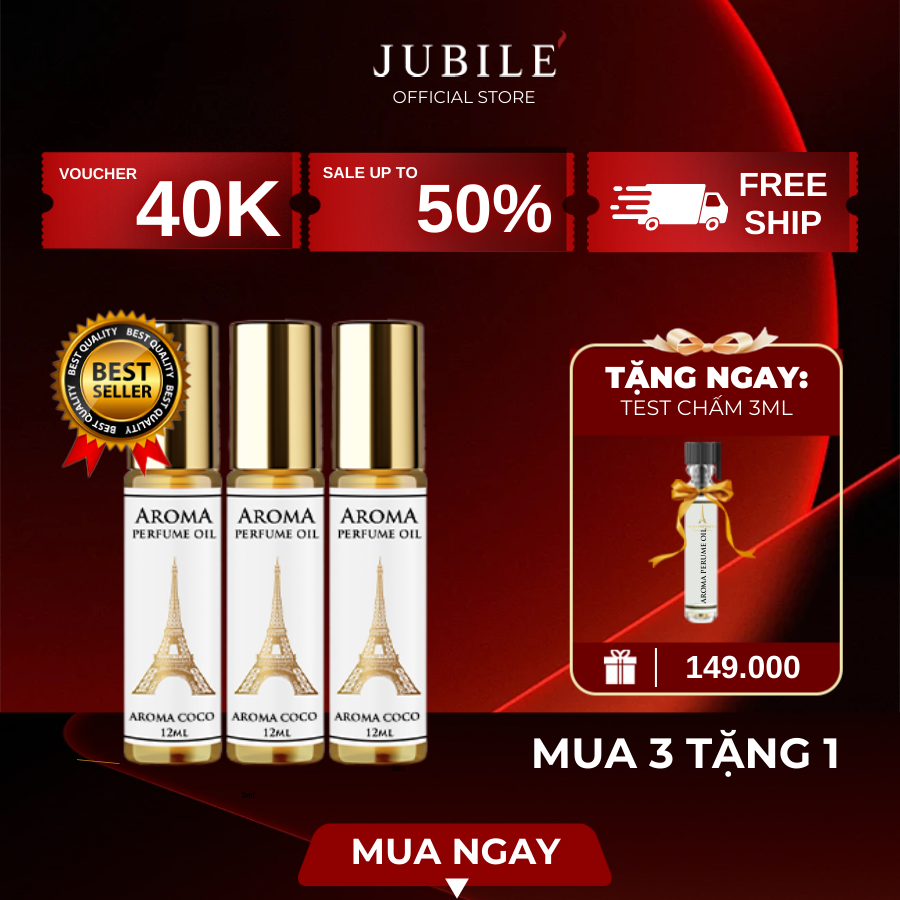 Aroma Jadore – Tinh Dầu Nước Hoa Pháp Dạng Lăn 12ml