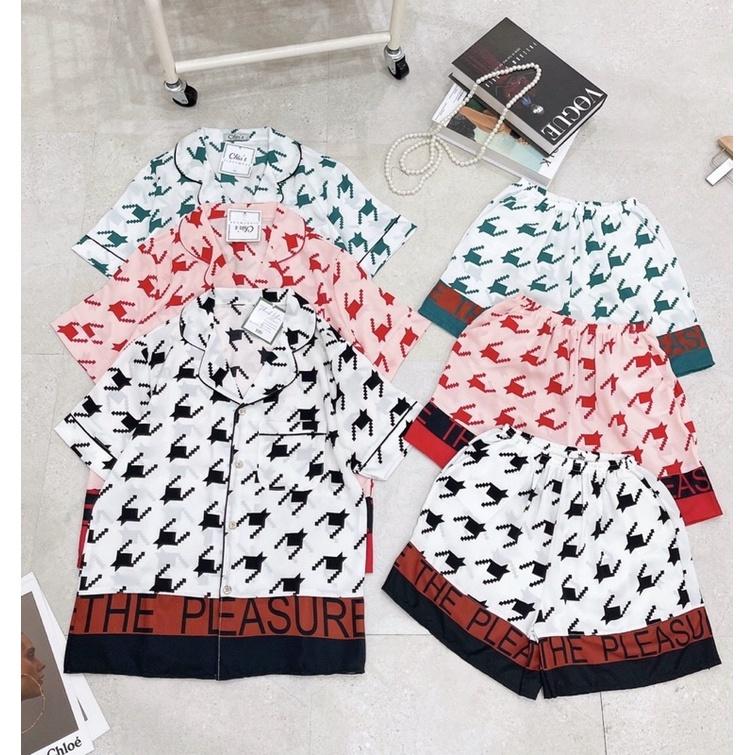 Bộ đồ ngủ nữ, bộ đồ pizama , pyjama lụa