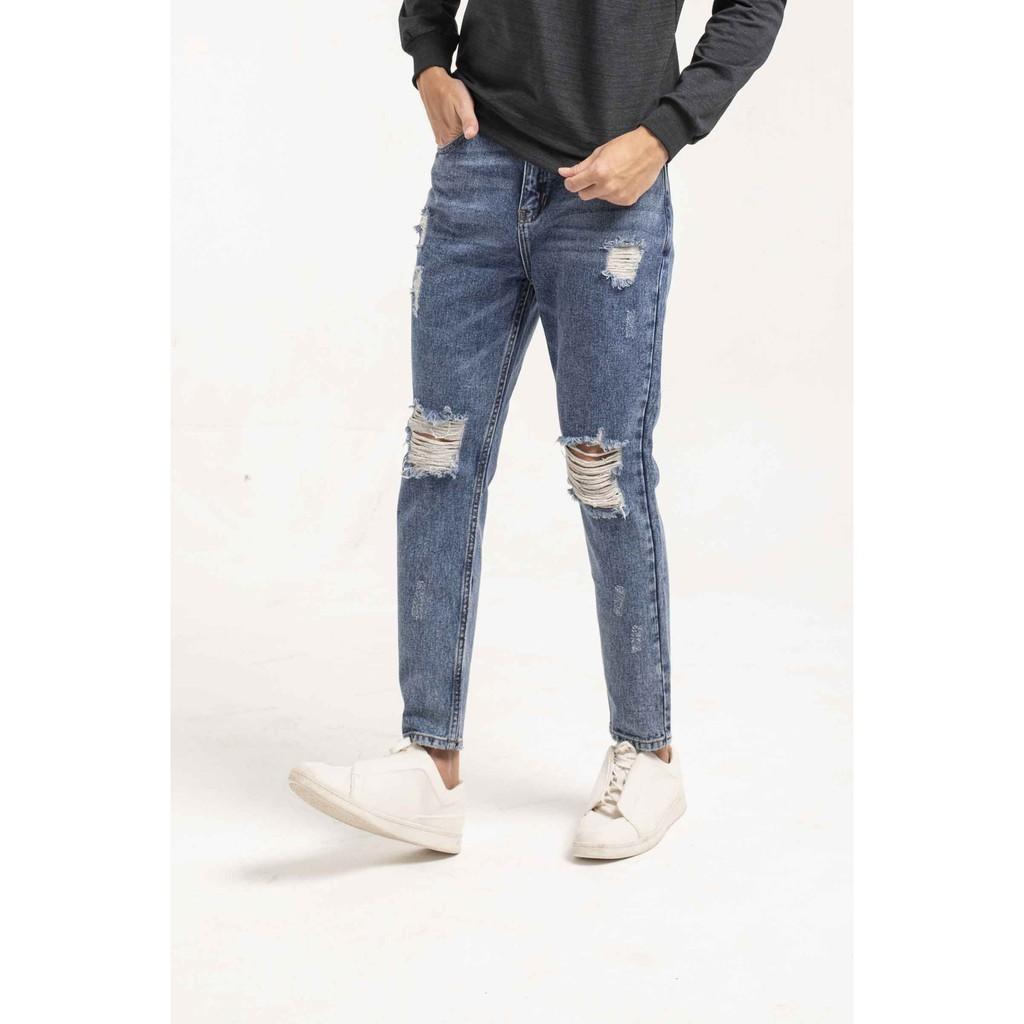 Quần jeans nam ARISTINO AJN00209 dáng suông nam tính