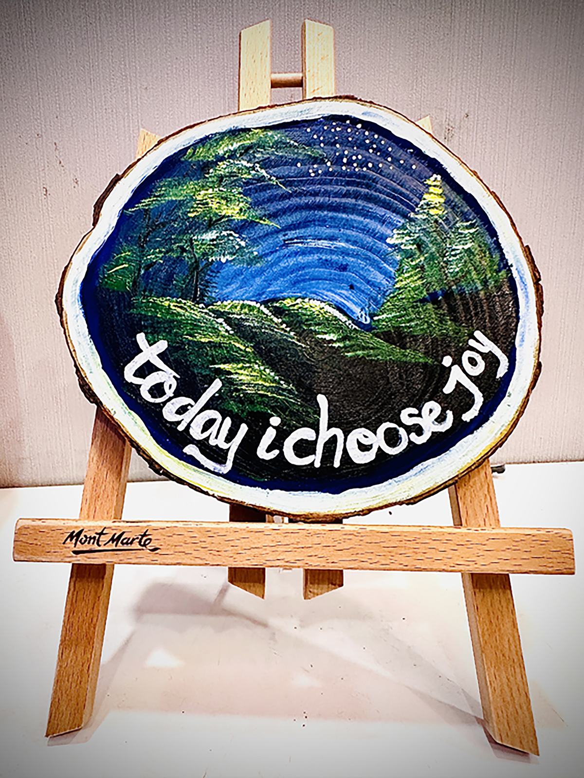 Tranh Vẽ Tay Trên Gỗ Thông Today I Choose Joy Decor Trang Trí Độc Bản Handmade