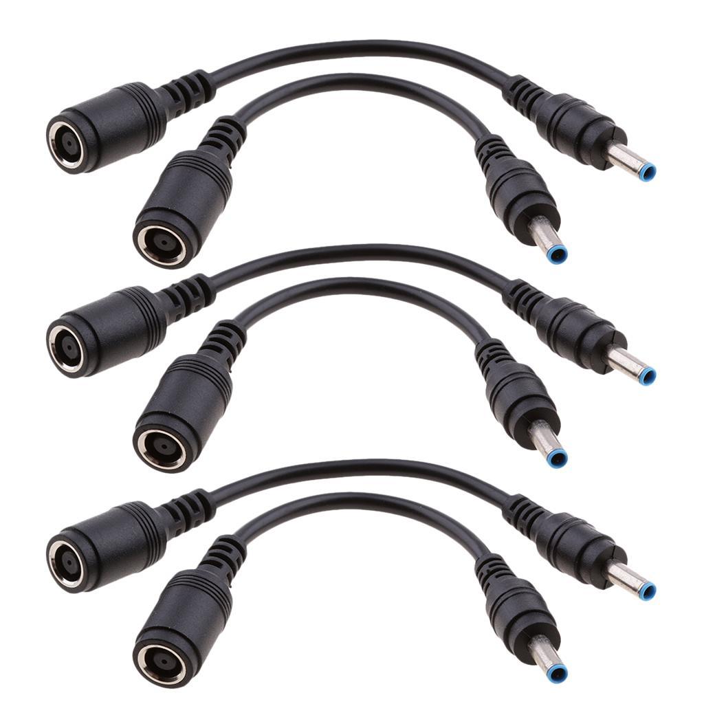 6x DC Power Cable 7.4x5.0mm Female to 4.5x3.0mm Male for HP Dell