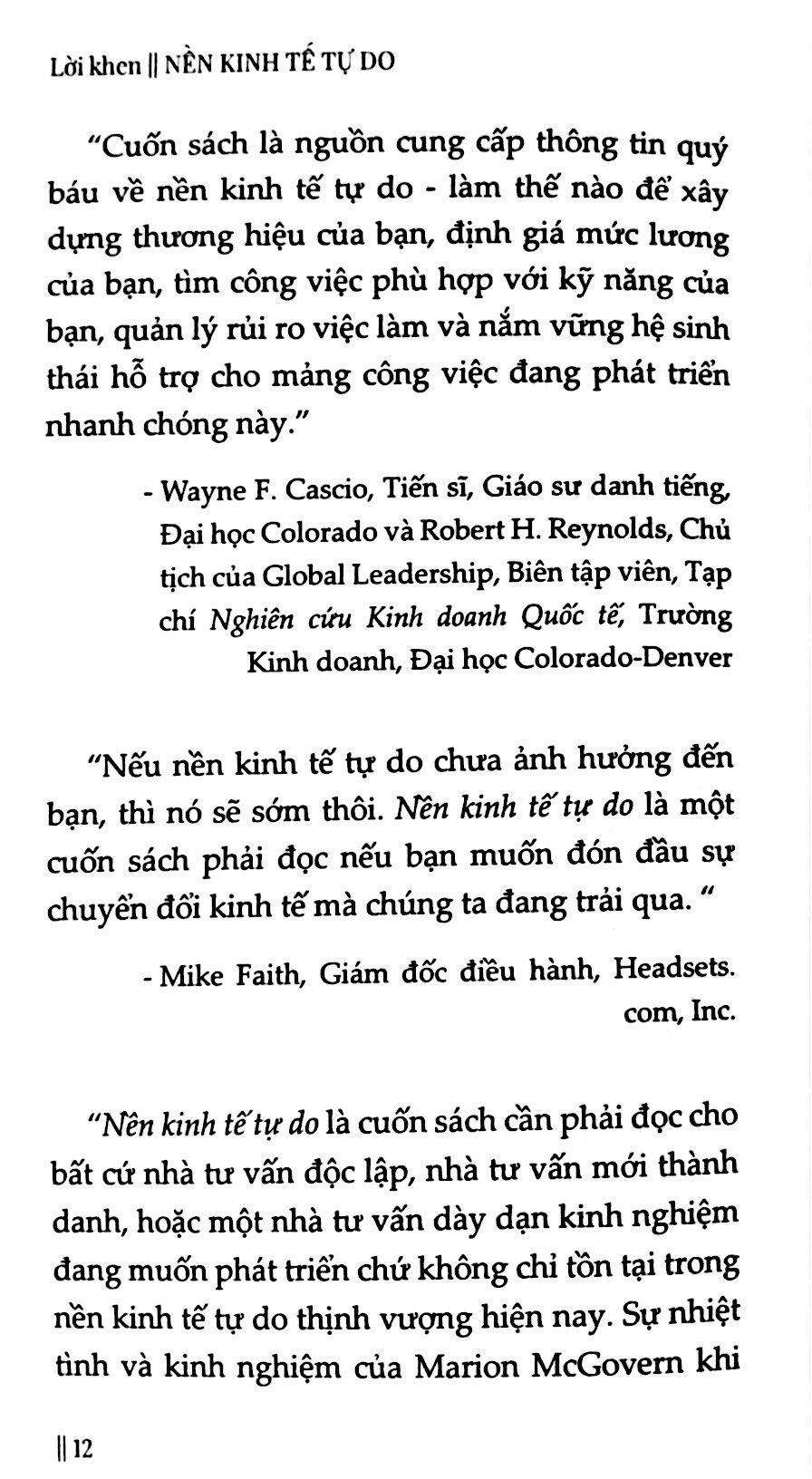 Nền Kinh Tế Tự Do