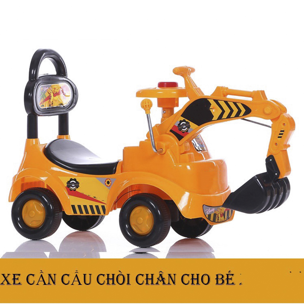 Xe Cẩu ABG Điện Chòi Chân Cho Bé Có Nhạc , Xe Chòi Chân Ô Tô Cần Cẩu-Máy Xúc, Công Dụng Giúp Vận Động Thể Chất Và Tư Duy Sáng Tạo Cho Trẻ Độ Tuổi 1-4  -Hàng Chính Hãng