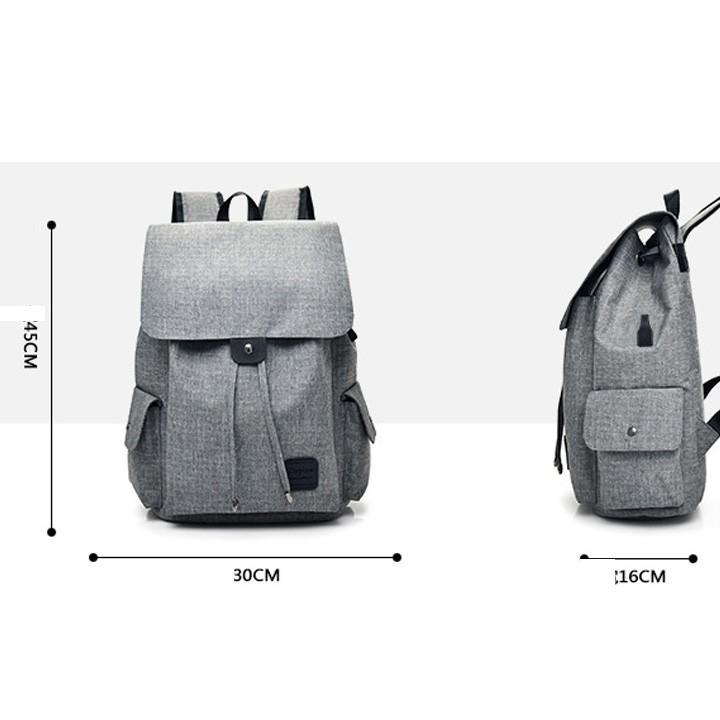 Balo Nam Nữ OHAZO Thời Trang, Sành Điệu Cho Học Sinh, Sinh Viên & Tặng Ngay Cáp Sạc USB Tiện Lợi