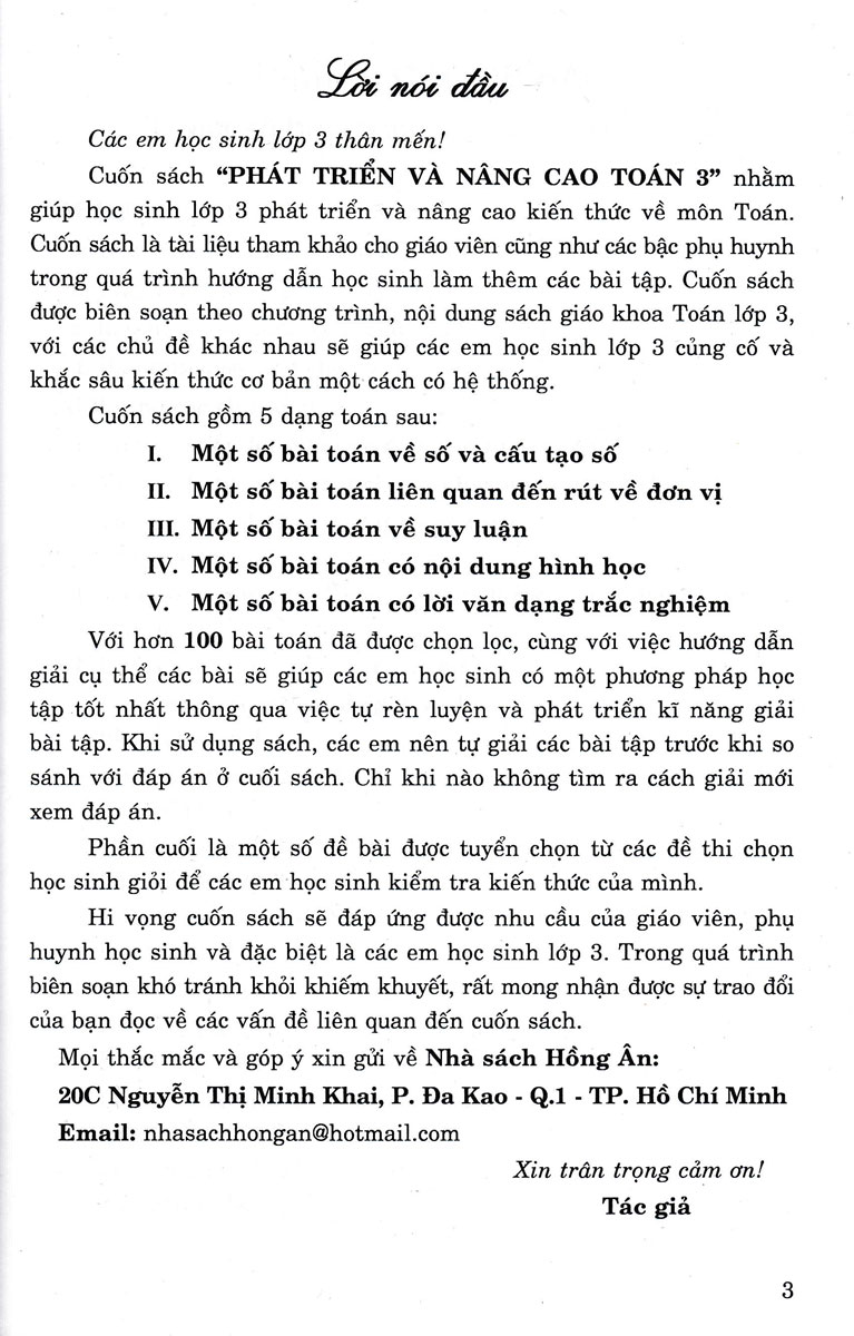 Phát Triển Nâng Cao Toán 3 (Tái Bản)