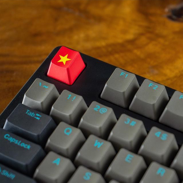 Keycap cờ đỏ sao vàng dành cho bàn phím cơ E-Dra - Nhựa ABS - Hàng chính hãng