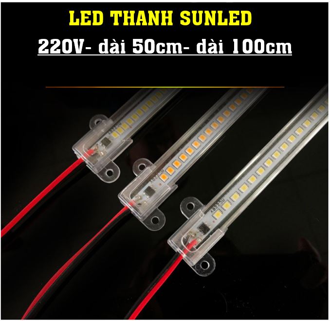 Đèn led thanh  0,5 mét, chứa 84 hạt led 2835 siêu sáng