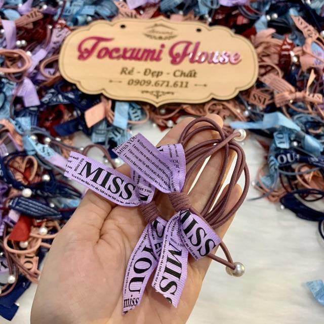 THUN ĐÔI BUỘC TÓC NƠ NGỌC