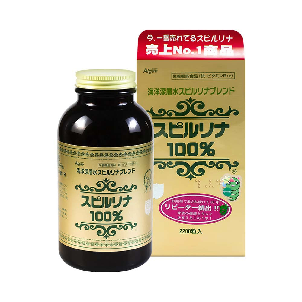 Thực phẩm chức năng Tảo xoắn Spirulina nội địa Nhật Bản 2200 viên