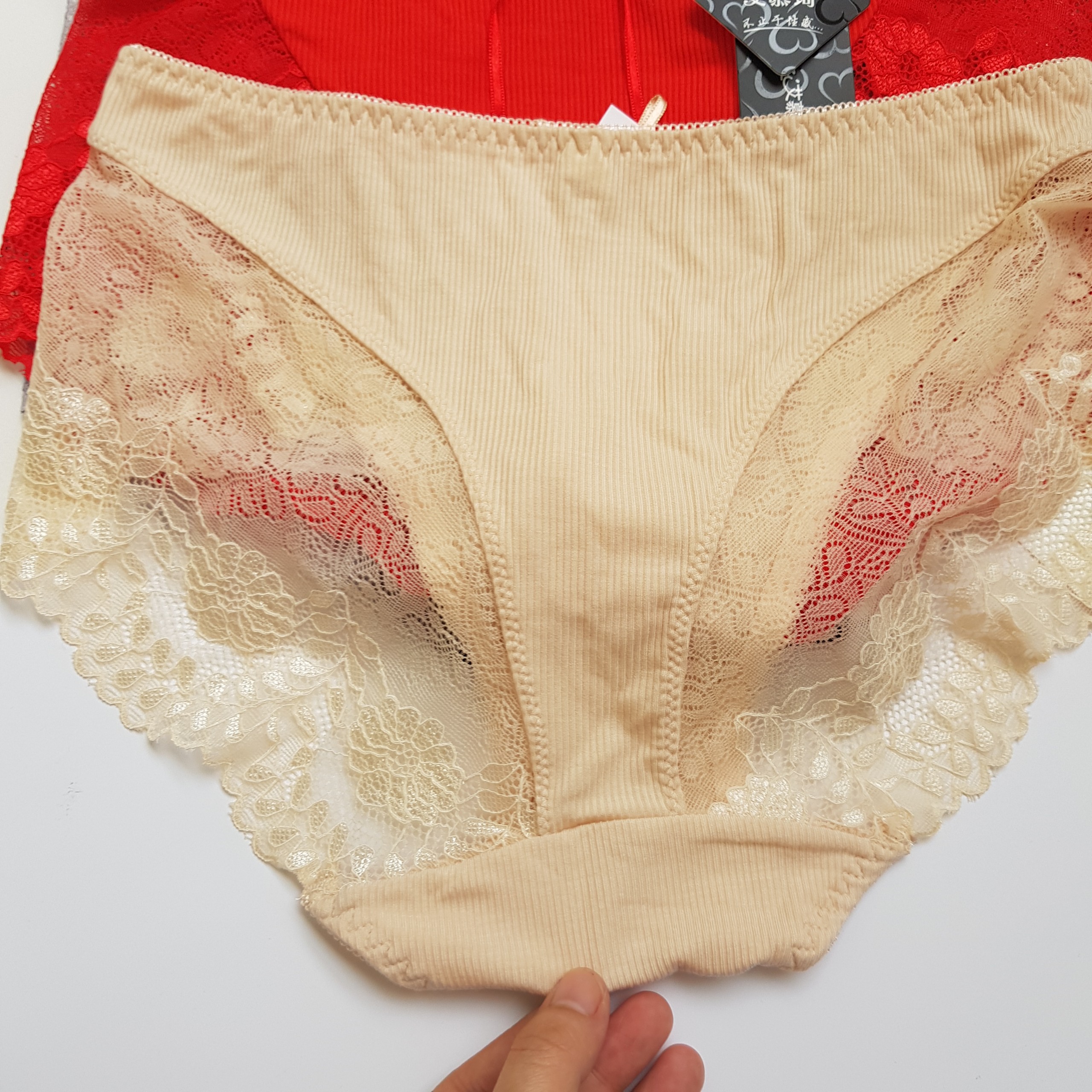 Combo 5 quần lót cotton phối ren siêu đẹp sexy phom to cực đẹp