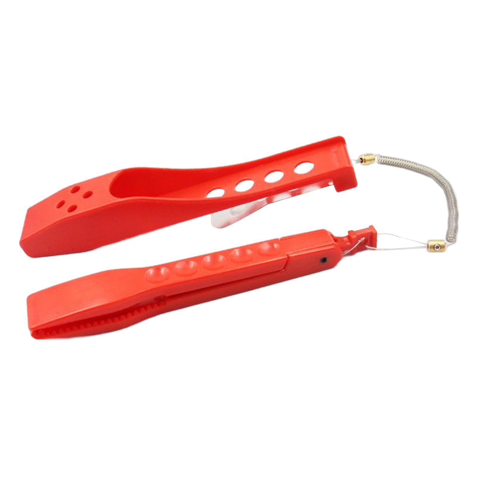 Portable Fish Lip Gripper with Rope Controller Fish Holder Fish Catcher Fishing Gear