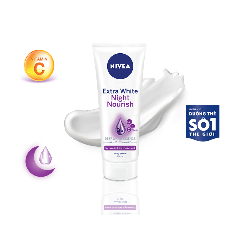 (B2B)Serum Dưỡng Thể NIVEA Sáng Da Ban Đêm (180 ml) - 88367 (Bao bì thay đổi theo từng đợt nhập hàng) - Sáng Da Ban Đêm