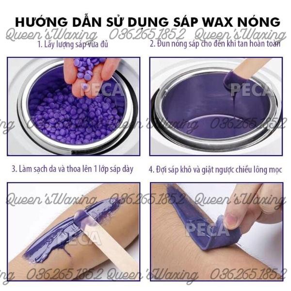 Sáp wax lông cao cấp Hard Wax Beans COCONUT &amp; TRONG SUỐT + Mỡ trăn nguyên chất