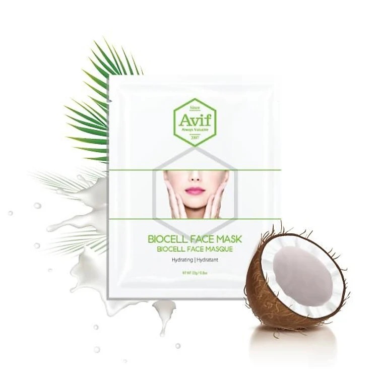 Combo 10 Mặt nạ sinh học  Avif Biocell Hydrating face mask dưỡng ẩm da chuyên sâu