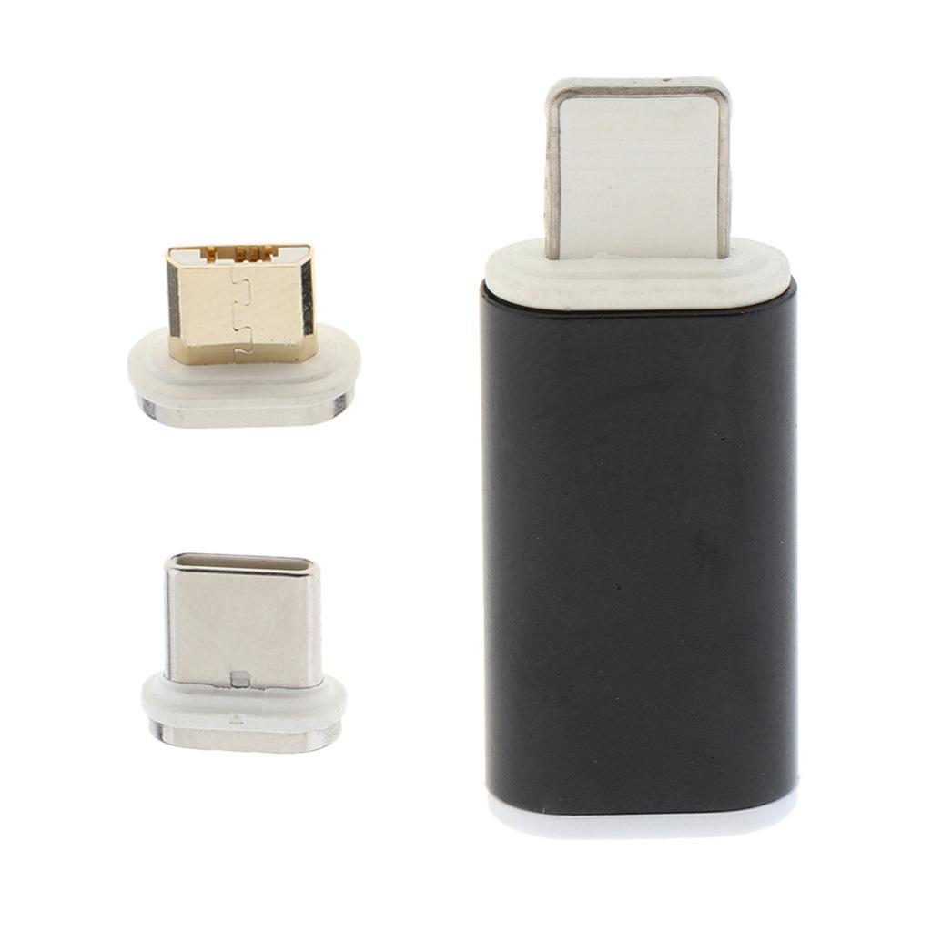 3 in 1 Magnetic Data Cable Charging Sync Adapter For iPhone Micro USB Type-C