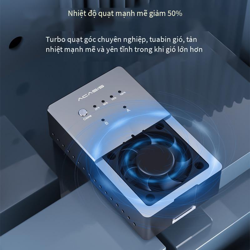 Giá thấp nhất m2 hộp đĩa cứng trạng thái rắn nvme đĩa đôi hộp đĩa cứng di động ngoại tuyến sao chép clone vỏ đĩa cứng usb3.1M2