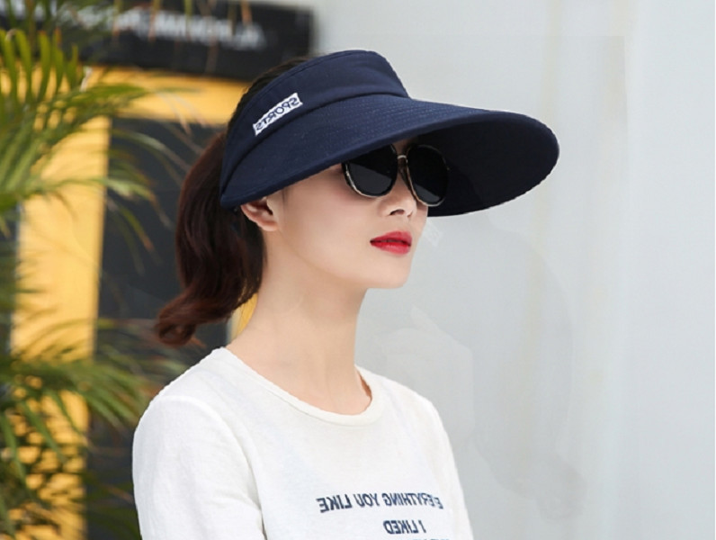 Nón chống nắng nửa đầu thời trang, mũ rộng vành chống nắng nữ cao cấp