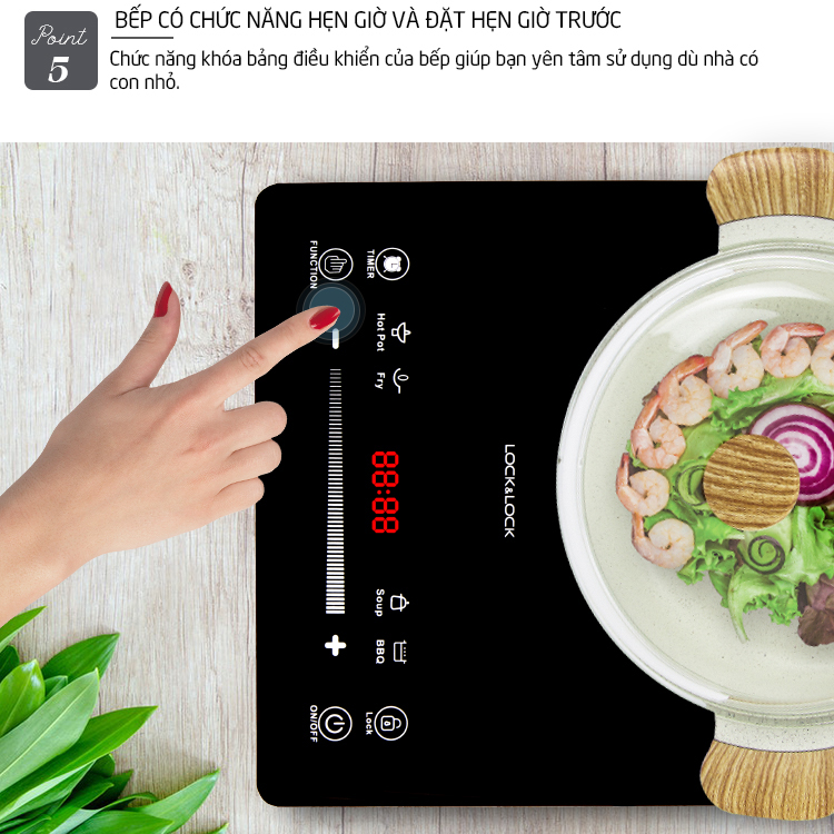 Bếp Hồng Ngoại Lock&Lock EJI421 - Hàng Chính Hãng