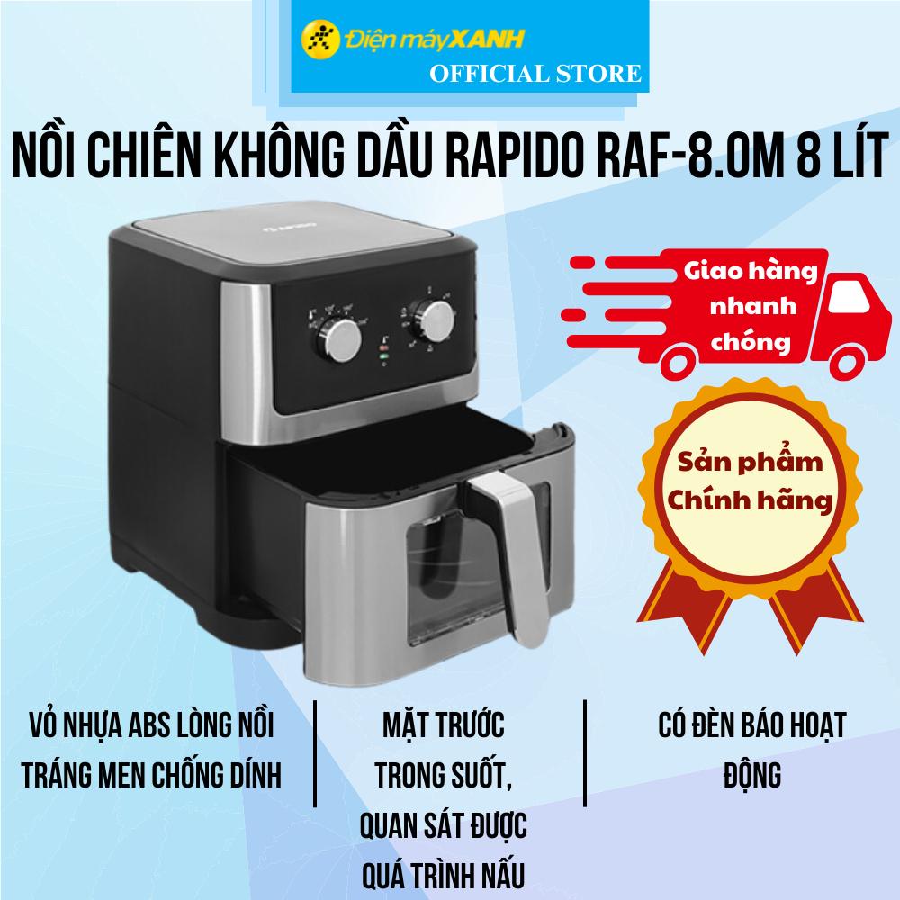 Nồi chiên không dầu Rapido RAF-8.0M 8 lít - Hàng Chính Hãng